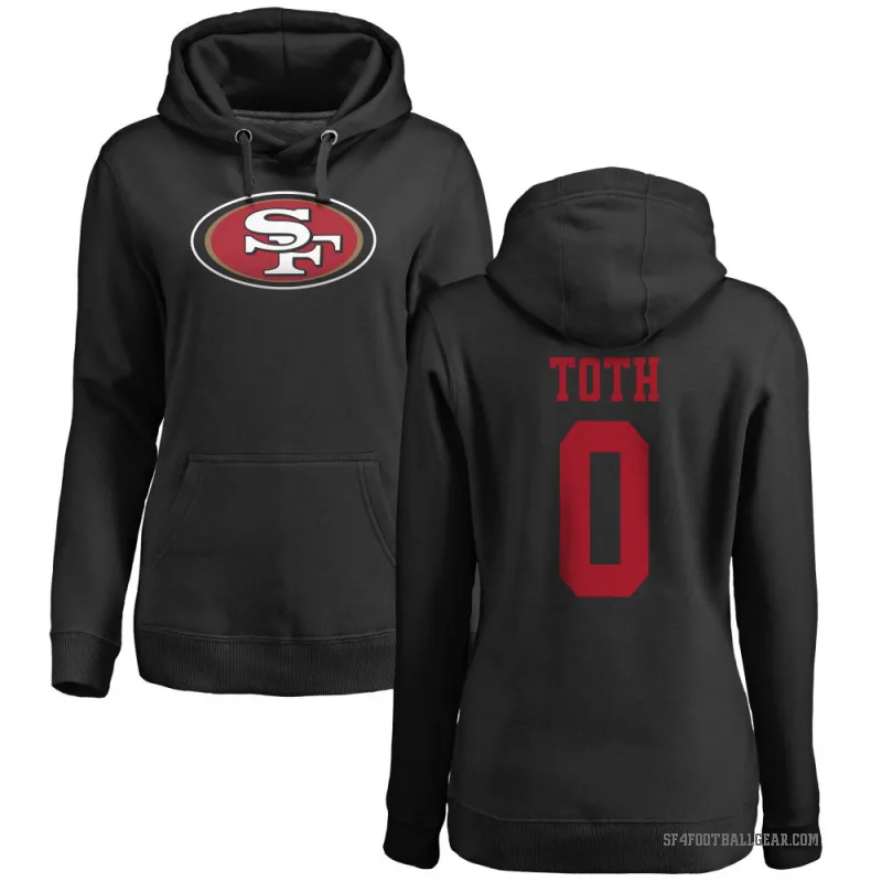 Brett Toth Women's Black San Francisco 49ers Pro Line Logo Pullover Hoodie