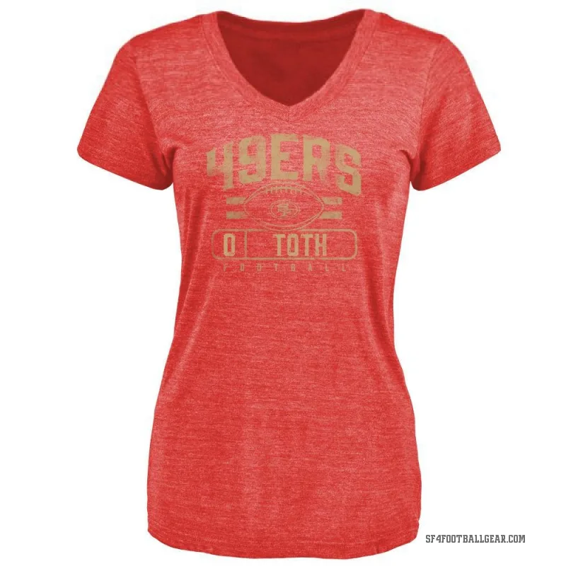 Brett Toth Women's Red San Francisco 49ers Flanker T-Shirt -