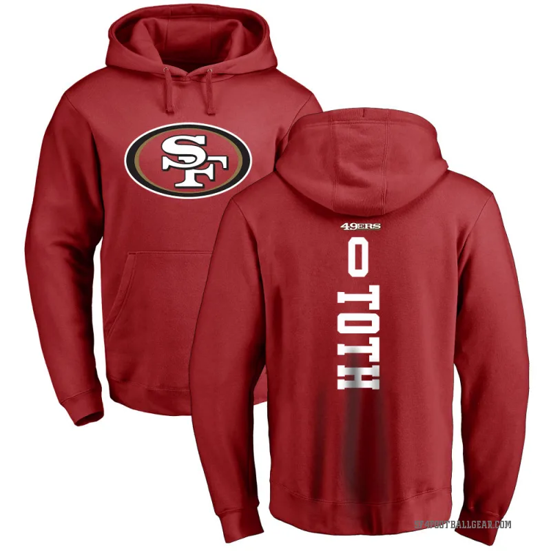 Brett Toth Youth Red San Francisco 49ers Pro Line Backer Pullover Hoodie