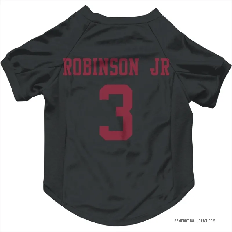 Brian Robinson Jr.  Black San Francisco 49ers  Cat & Dog Pet Jersey