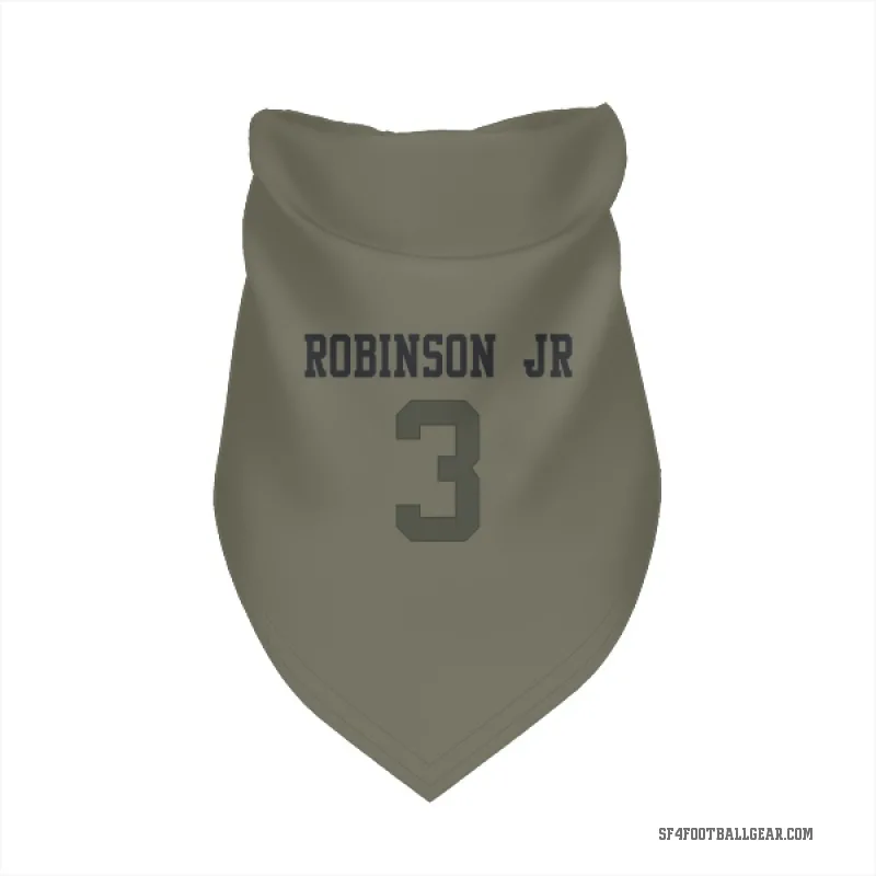 Brian Robinson Jr.  Olive San Francisco 49ers  Cat & Dog Pet Bandana