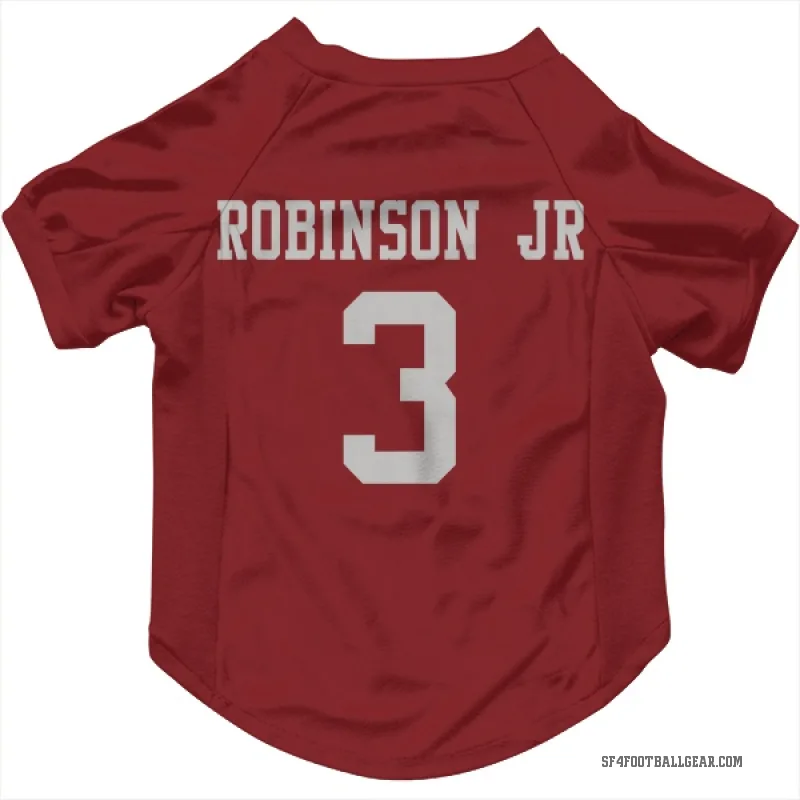 Brian Robinson Jr.  Scarlet San Francisco 49ers  Cat & Dog Pet Jersey