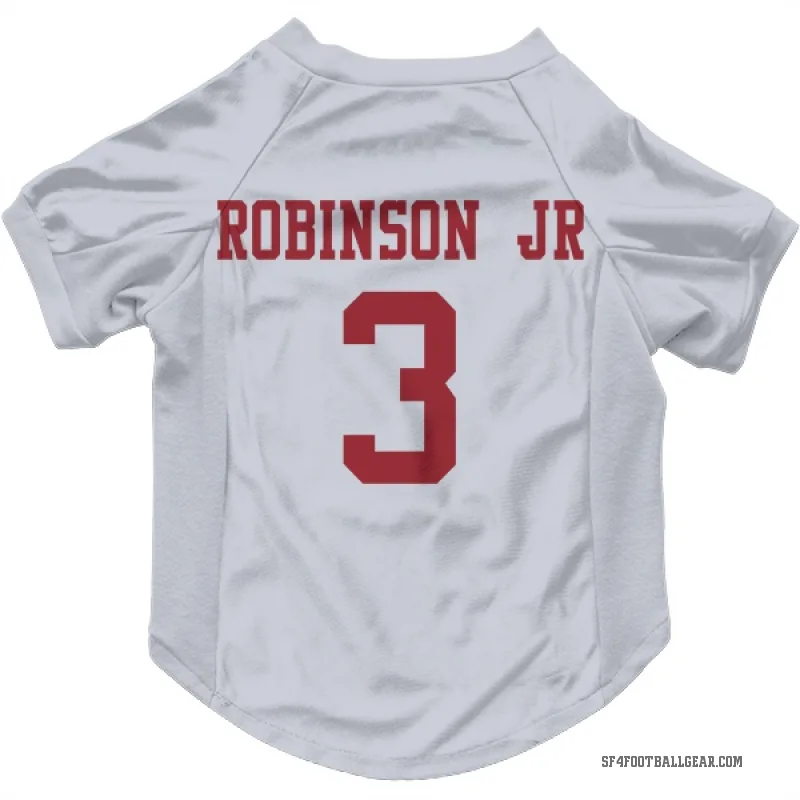 Brian Robinson Jr.  White San Francisco 49ers  Cat & Dog Pet Jersey