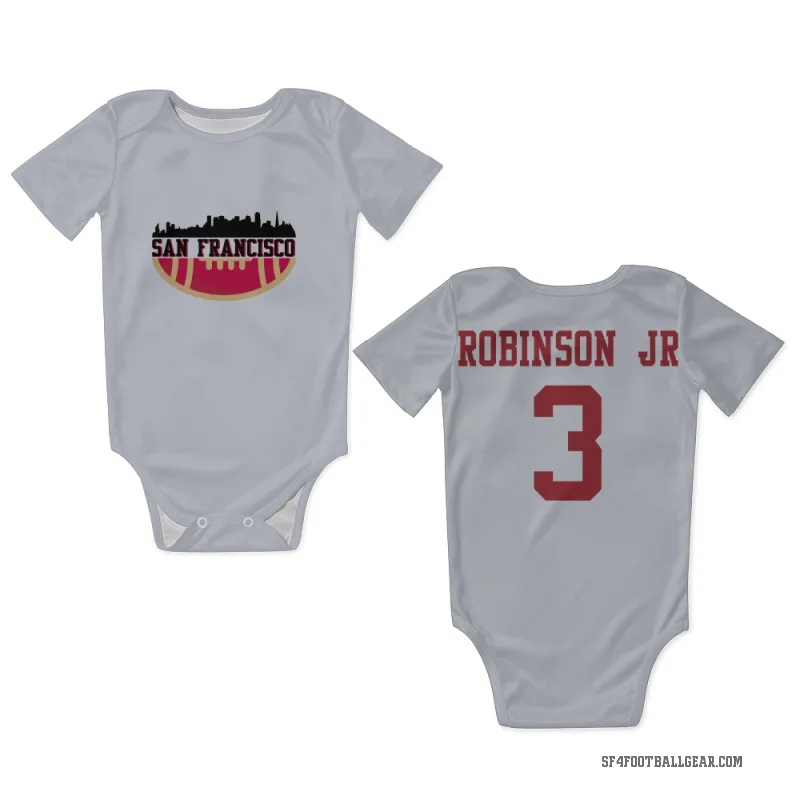 Brian Robinson Jr.  White San Francisco 49ers  Newborn & Infant Bodysuit