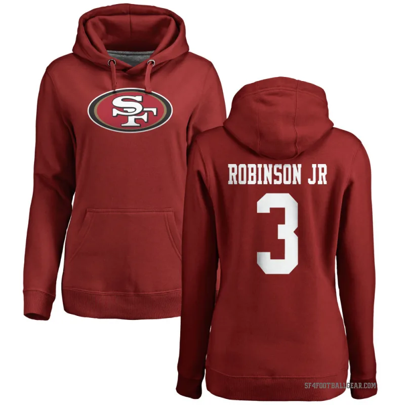 Brian Robinson Jr. Women's Red San Francisco 49ers Pro Line Logo Pullover Hoodie