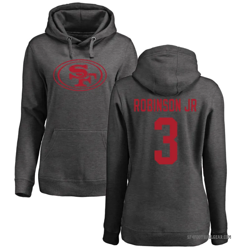 Brian Robinson Jr. Women's San Francisco 49ers Pro Line by Branded Ash One Color Pullover Hoodie