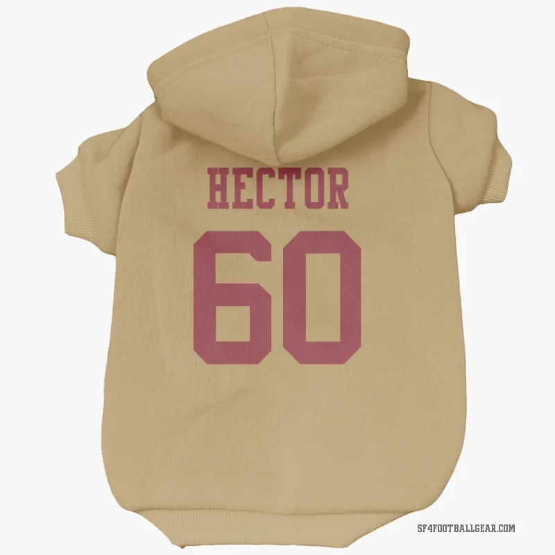 Bruce Hector  Gold San Francisco 49ers  Cat & Dog Pet Hoodie