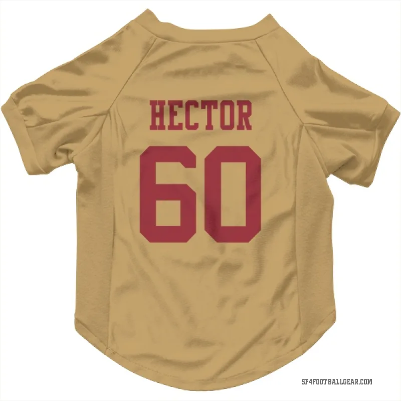 Bruce Hector  Gold San Francisco 49ers  Cat & Dog Pet Jersey