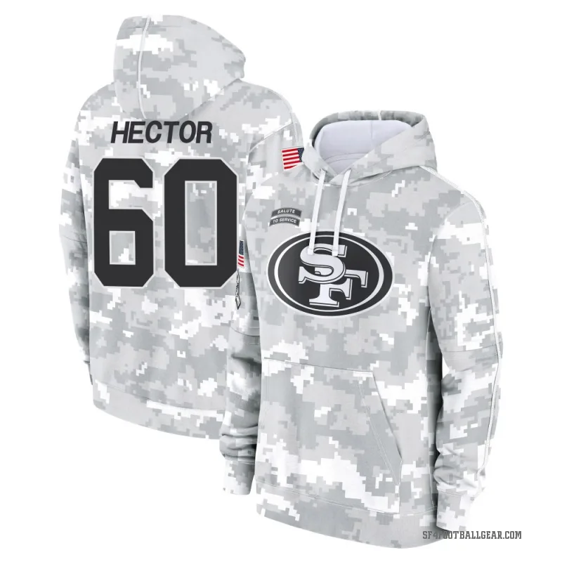 Bruce Hector Men's Camo San Francisco 49ers Arctic 2024 Salute to Service Club Fleece Pullover Hoodie