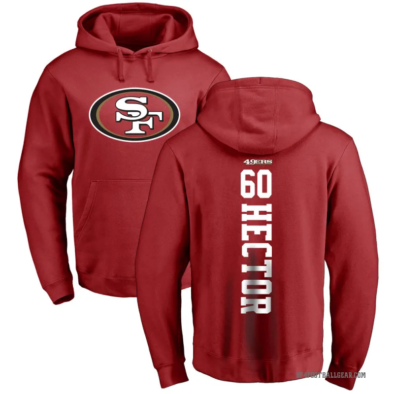 Bruce Hector Men's Red San Francisco 49ers Pro Line Backer Pullover Hoodie