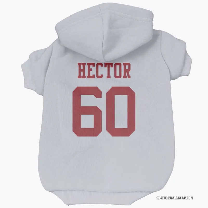 Bruce Hector  White San Francisco 49ers  Cat & Dog Pet Hoodie