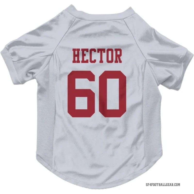 Bruce Hector  White San Francisco 49ers  Cat & Dog Pet Jersey