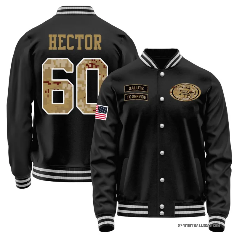 Bruce Hector Youth Black San Francisco 49ers Salute to Service Sideline Performance Jacket