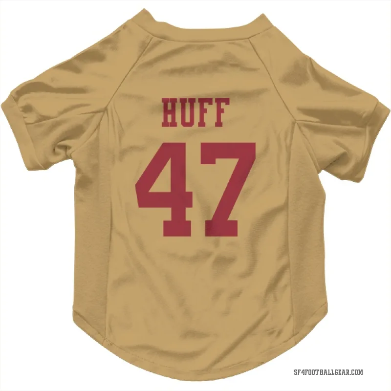 Bryce Huff  Gold San Francisco 49ers  Cat & Dog Pet Jersey