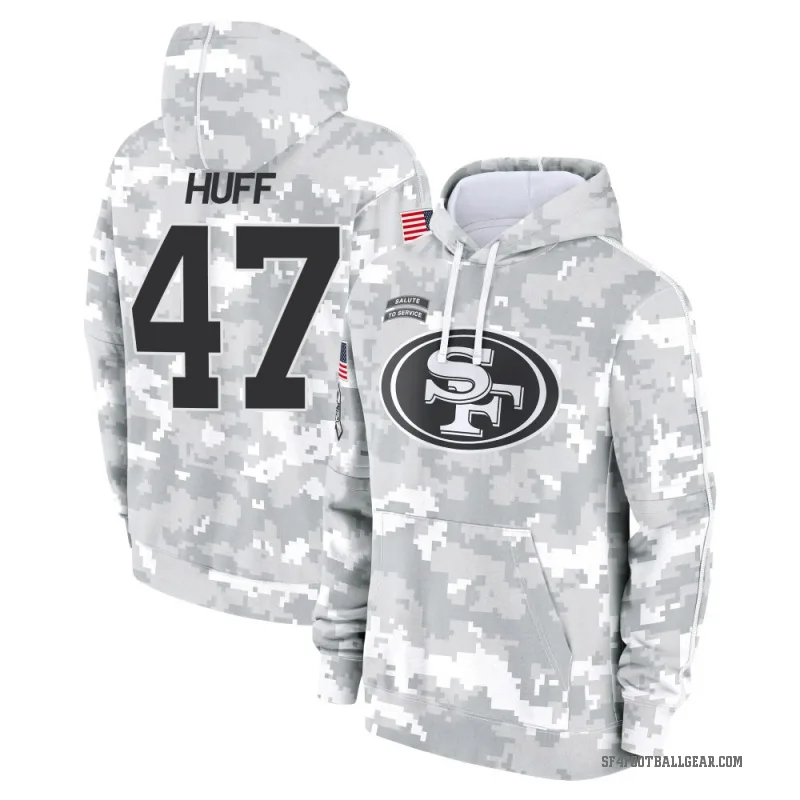 Bryce Huff Men's Camo San Francisco 49ers Arctic 2024 Salute to Service Club Fleece Pullover Hoodie
