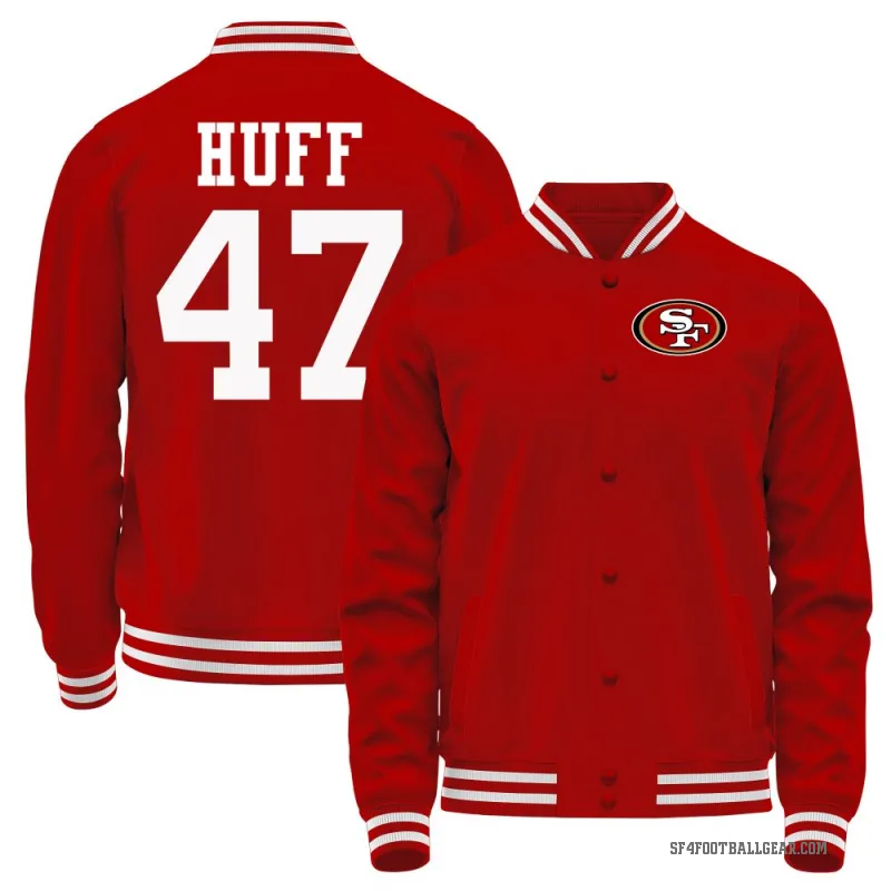 Bryce Huff Men's Red San Francisco 49ers Full-Snap Jacket