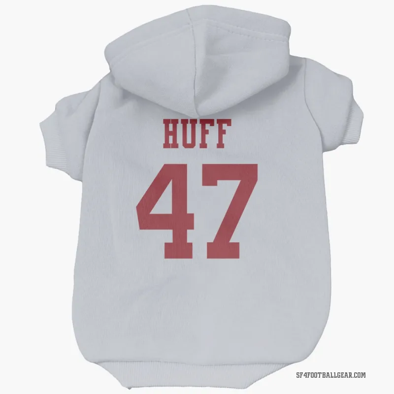 Bryce Huff  White San Francisco 49ers  Cat & Dog Pet Hoodie
