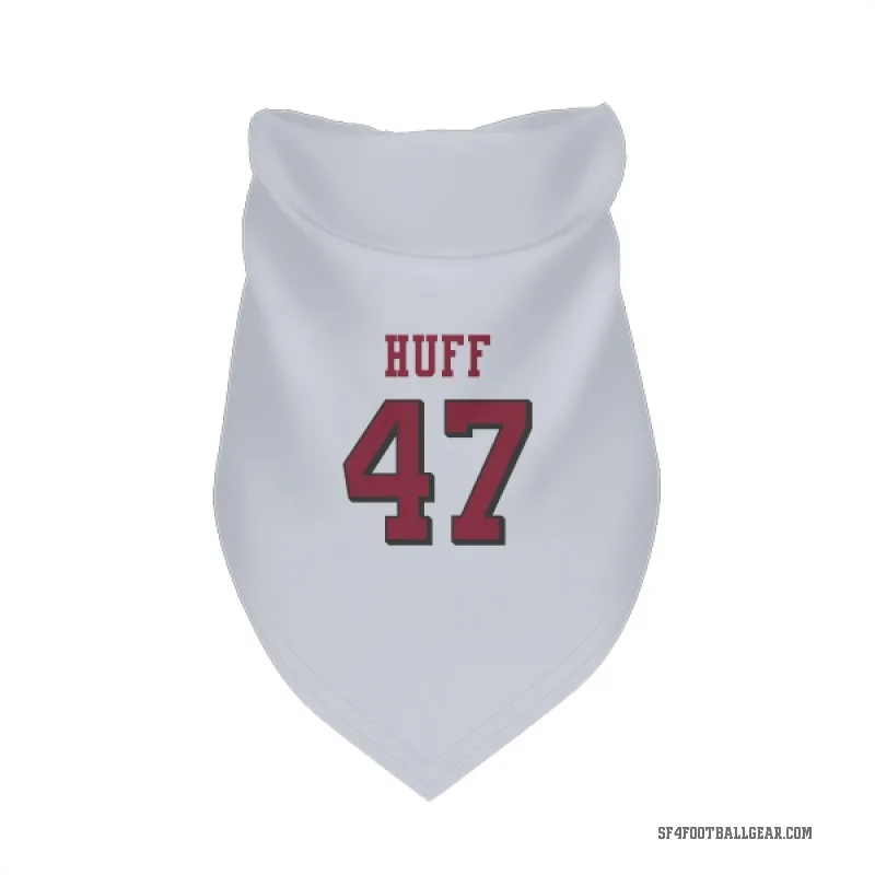 Bryce Huff  White San Francisco 49ers  Rush Cat & Dog Pet Bandana