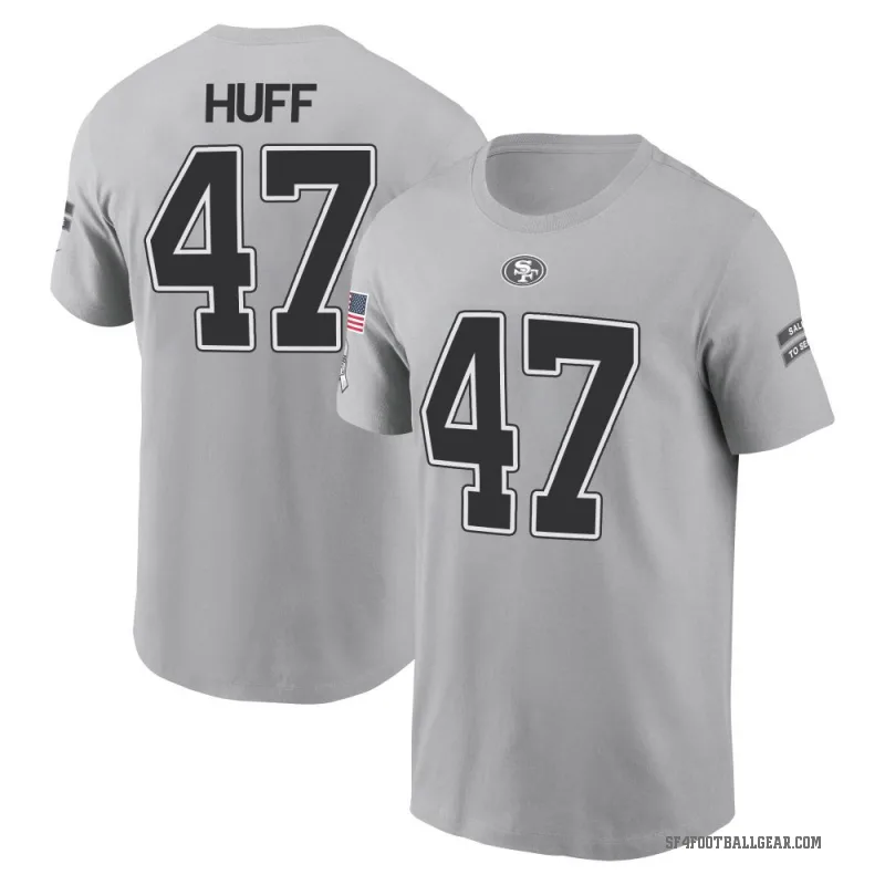 Bryce Huff Youth Gray San Francisco 49ers 2024 Salute to Service T-Shirt
