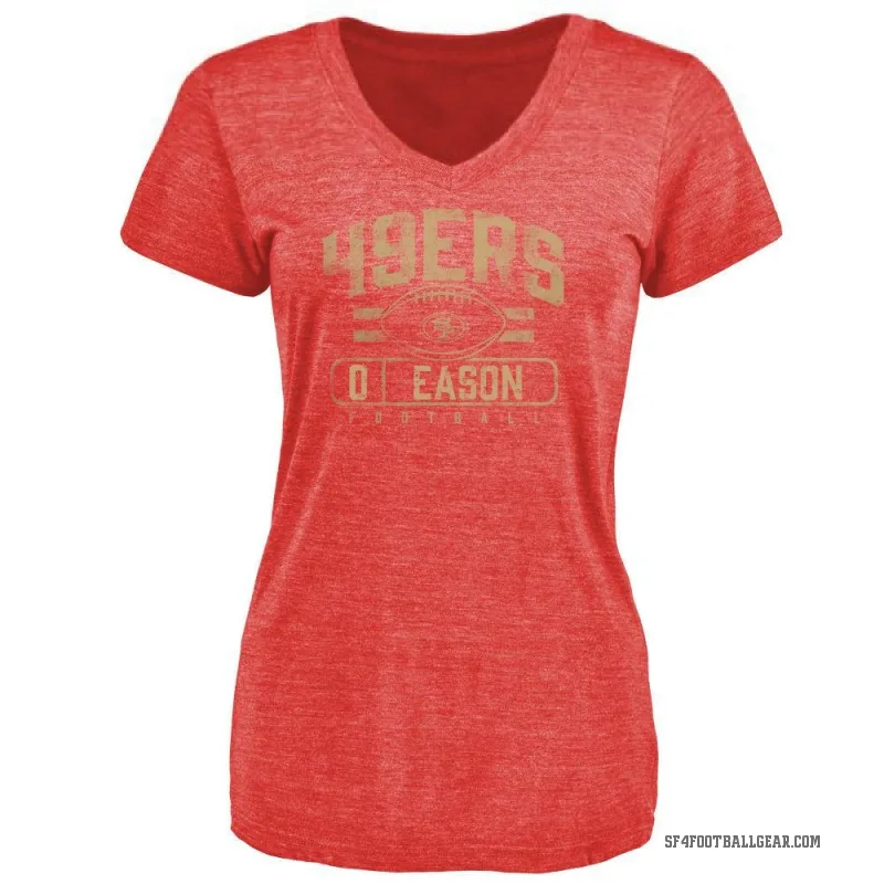 Bryson Eason Women's Red San Francisco 49ers Flanker T-Shirt -