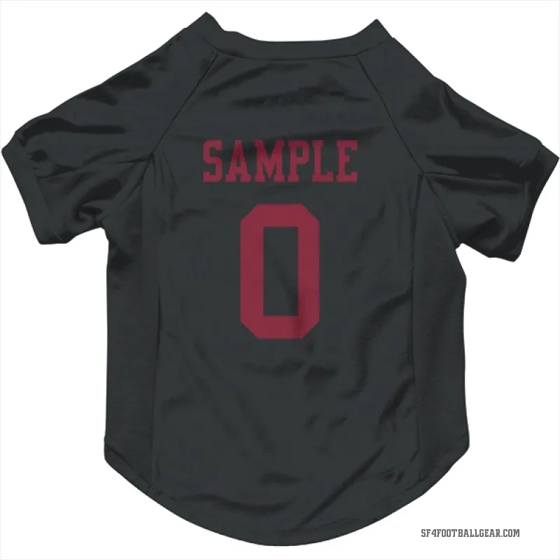 Cam Sample  Black San Francisco 49ers  Cat & Dog Pet Jersey