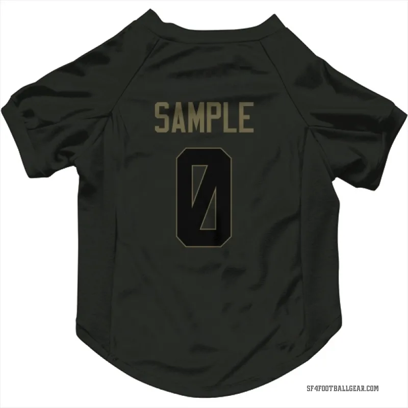 Cam Sample  Black San Francisco 49ers  Service Cat & Dog Pet Jersey