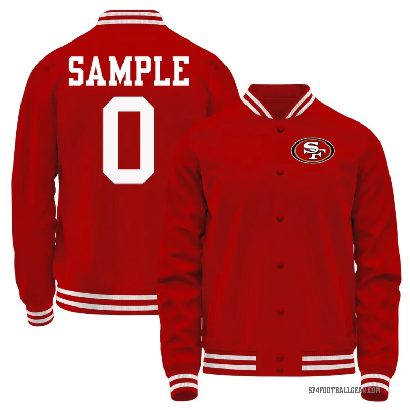 Cam Sample Men's Red San Francisco 49ers Full-Snap Jacket