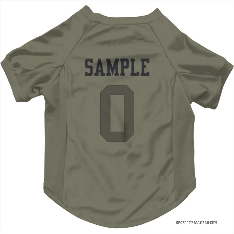 Cam Sample  Olive San Francisco 49ers  Cat & Dog Pet Jersey