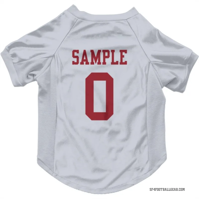 Cam Sample  White San Francisco 49ers  Cat & Dog Pet Jersey