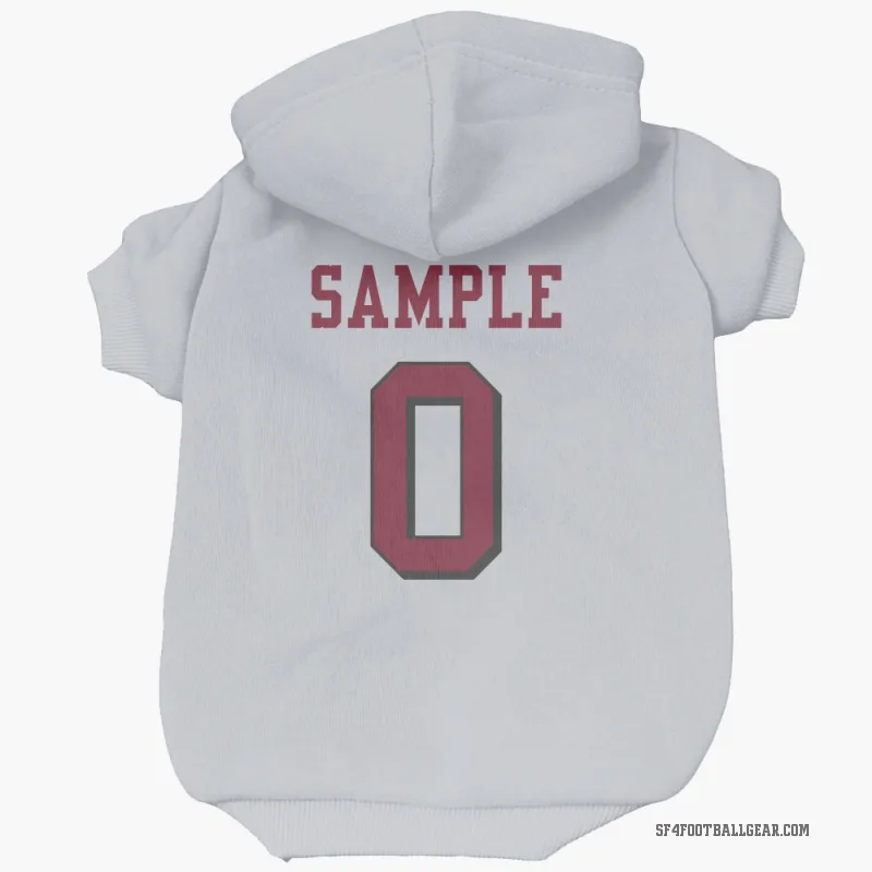 Cam Sample  White San Francisco 49ers  Rush Cat & Dog Pet Hoodie