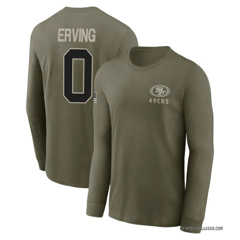 Cameron Erving Men's Olive San Francisco 49ers 2025 Salute to Service Sideline Long Sleeve T-Shirt