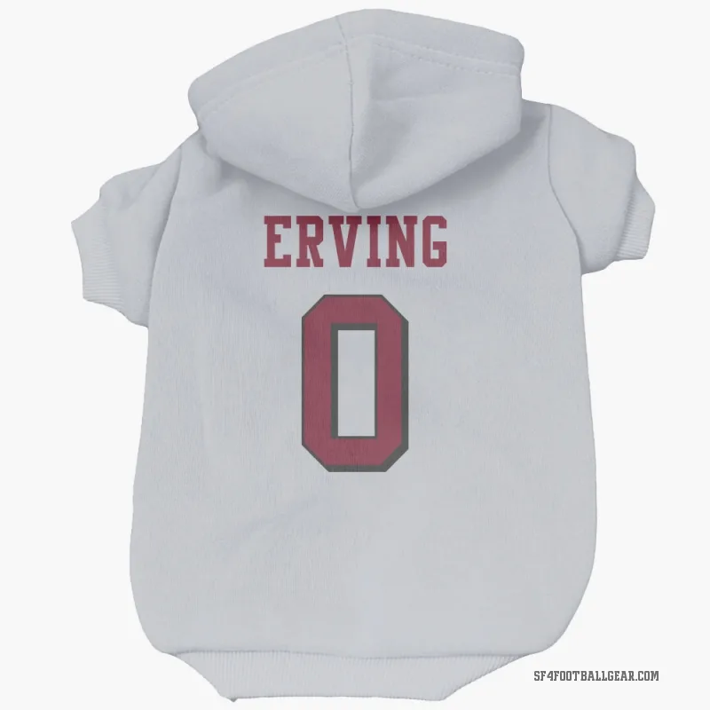 Cameron Erving  White San Francisco 49ers  Rush Cat & Dog Pet Hoodie
