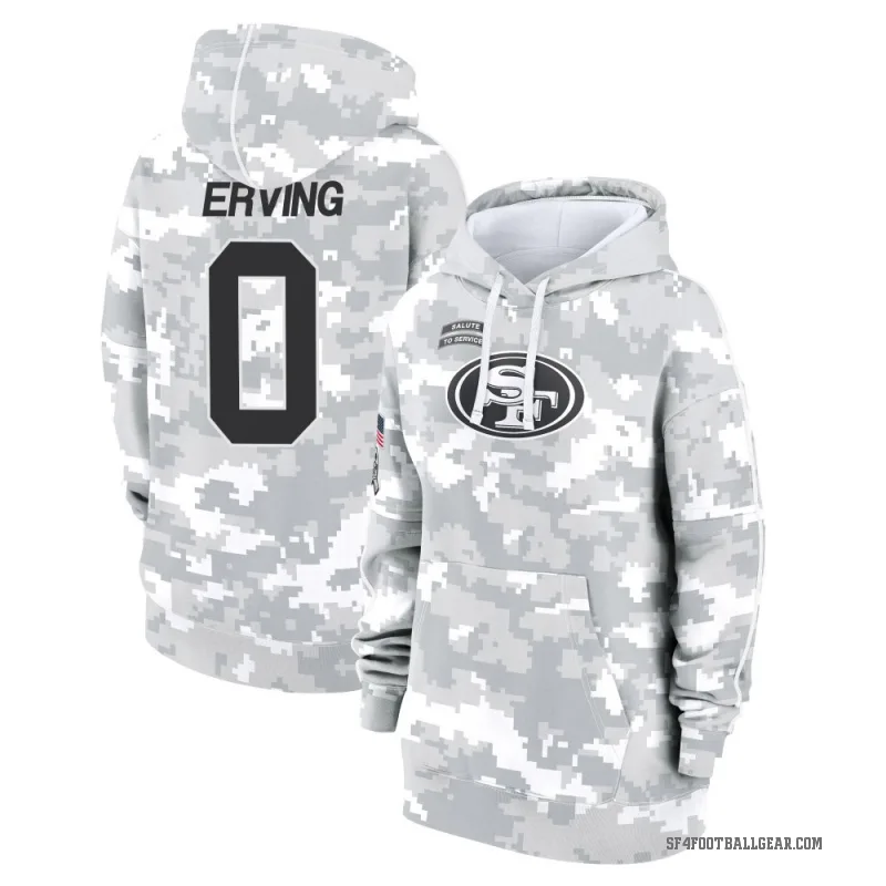 Cameron Erving Women's Camo San Francisco 49ers Arctic 2024 Salute to Service Club Fleece Pullover Hoodie