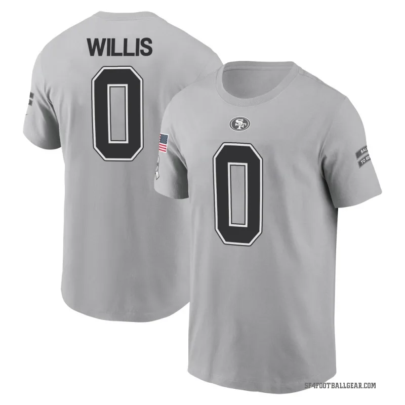 Carver Willis Men's Gray San Francisco 49ers 2024 Salute to Service T-Shirt