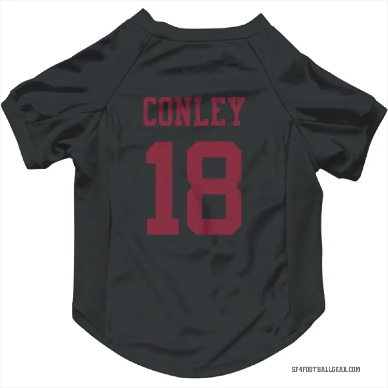 Chris Conley  Black San Francisco 49ers  Cat & Dog Pet Jersey