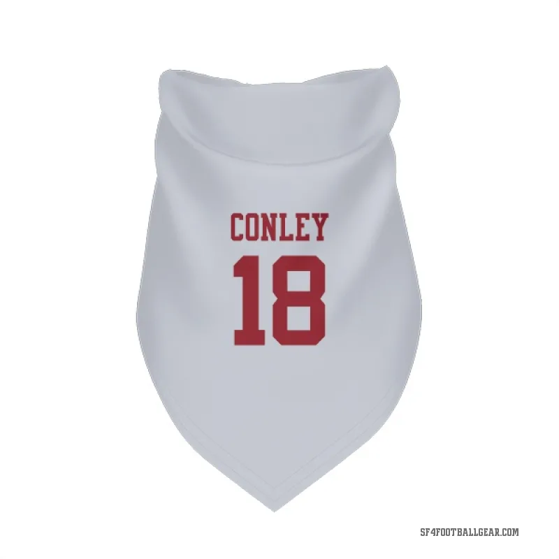 Chris Conley  White San Francisco 49ers  Cat & Dog Pet Bandana