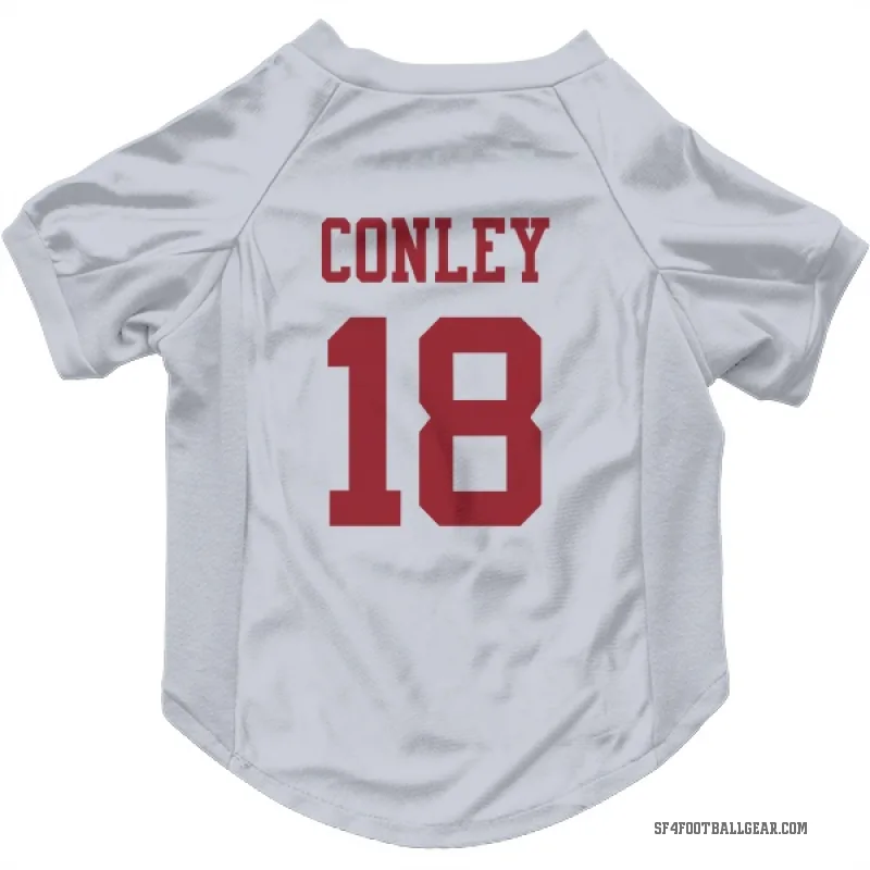Chris Conley  White San Francisco 49ers  Cat & Dog Pet Jersey