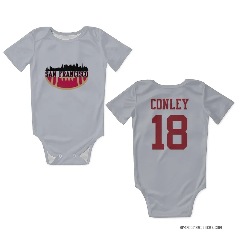 Chris Conley  White San Francisco 49ers  Newborn & Infant Bodysuit