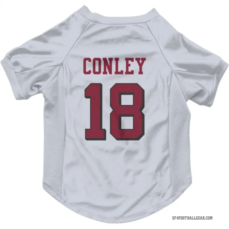 Chris Conley  White San Francisco 49ers  Rush Cat & Dog Pet Jersey