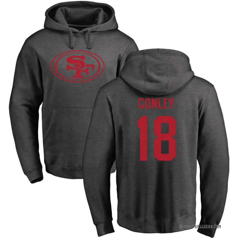 Chris Conley Youth San Francisco 49ers Pro Line by Branded Ash One Color Pullover Hoodie
