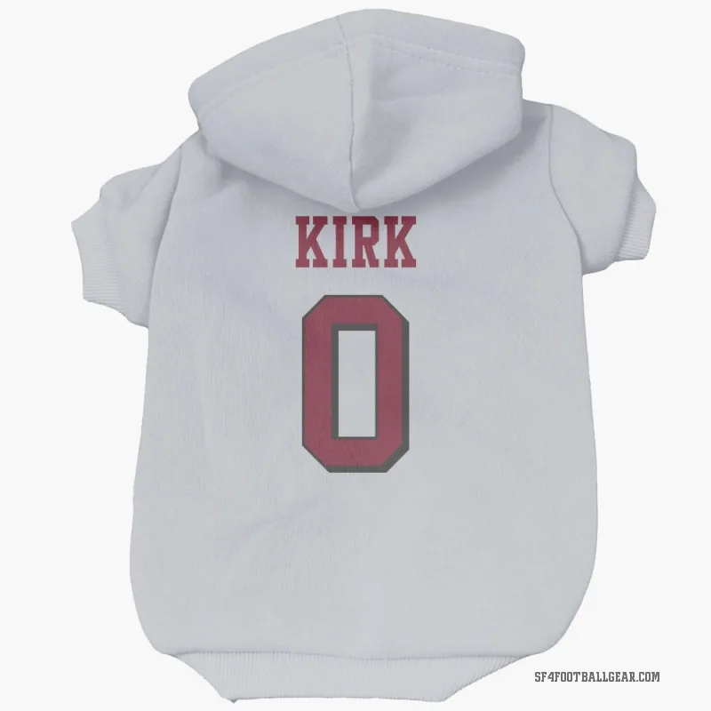 Christian Kirk  White San Francisco 49ers  Rush Cat & Dog Pet Hoodie