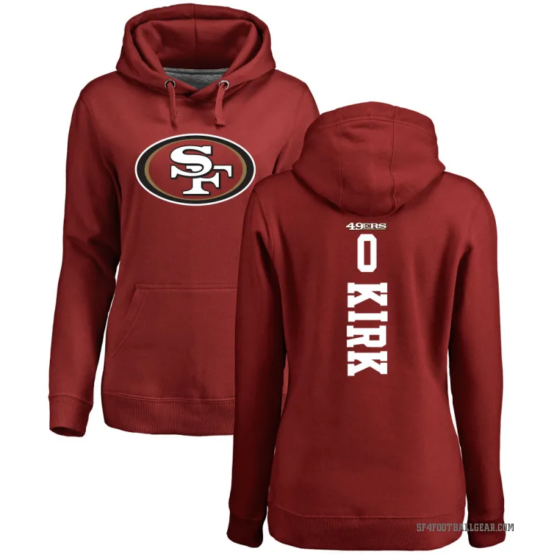 Christian Kirk Women's Red San Francisco 49ers Pro Line Backer Pullover Hoodie