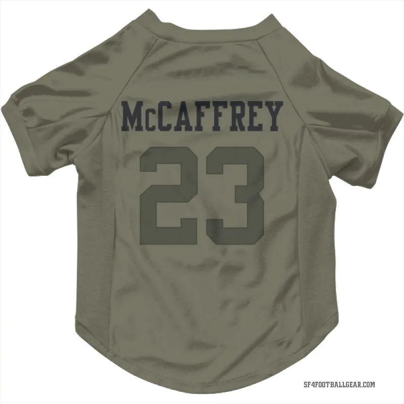 Christian McCaffrey  Olive San Francisco 49ers  Cat & Dog Pet Jersey