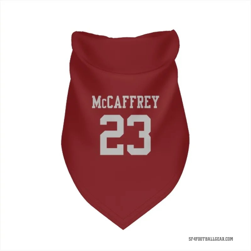 Christian McCaffrey  Scarlet San Francisco 49ers  Cat & Dog Pet Bandana