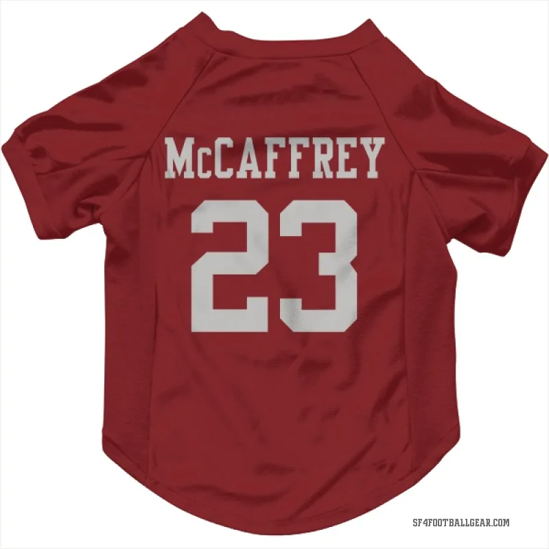 Christian McCaffrey  Scarlet San Francisco 49ers  Cat & Dog Pet Jersey