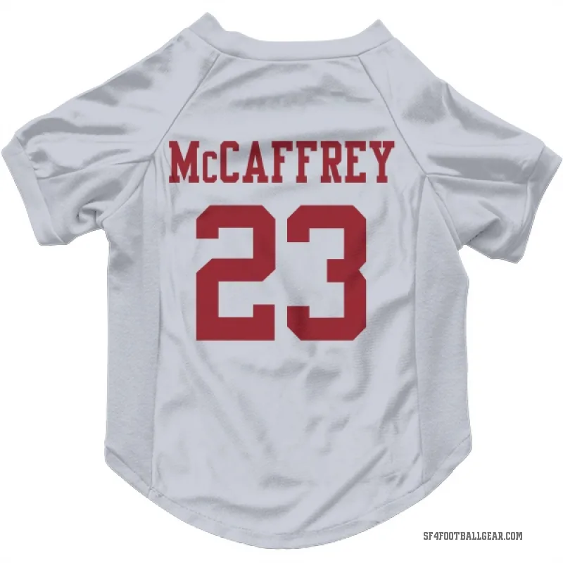 Christian McCaffrey  White San Francisco 49ers  Cat & Dog Pet Jersey