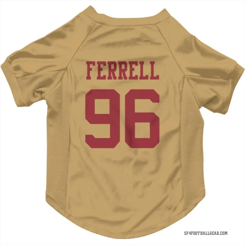 Clelin Ferrell  Gold San Francisco 49ers  Cat & Dog Pet Jersey