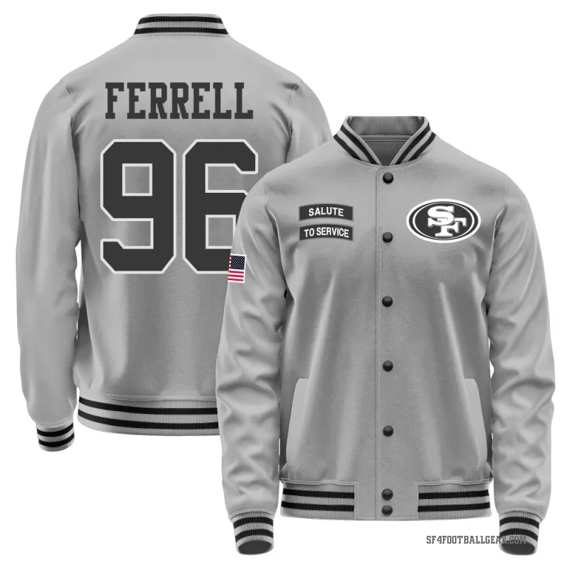 Clelin Ferrell Men's Gray San Francisco 49ers Salute to Service Performance Jacket