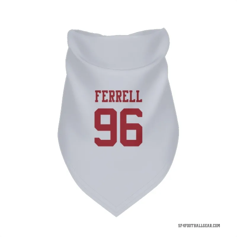 Clelin Ferrell  White San Francisco 49ers  Cat & Dog Pet Bandana