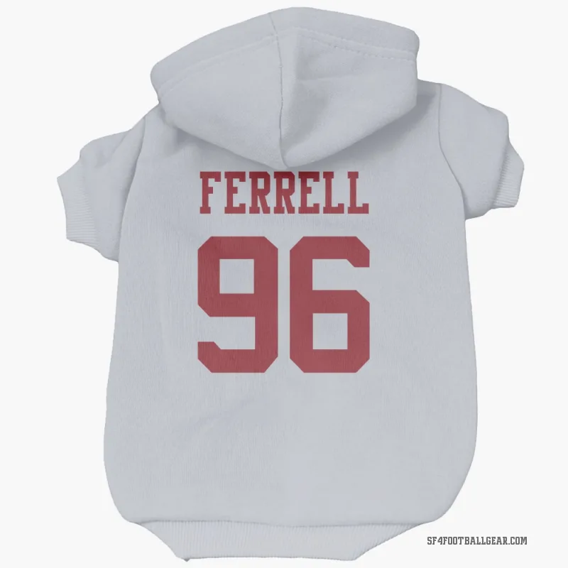 Clelin Ferrell  White San Francisco 49ers  Cat & Dog Pet Hoodie